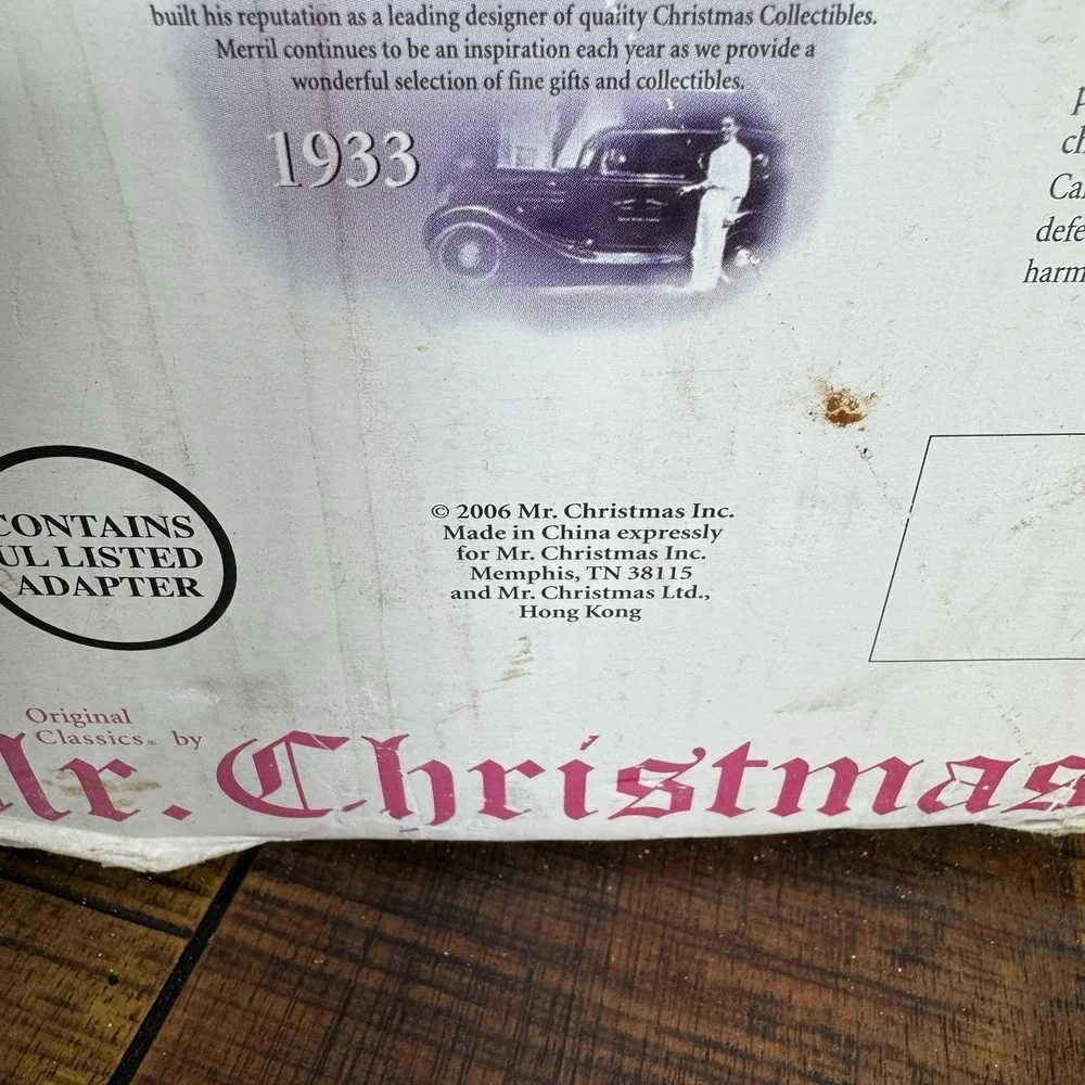 Vintage 2006 Mr. Christmas Stepping Santa Ladder Lights 15 Carols Tested Works